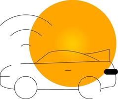 Smart Car Creative Icon Design vector