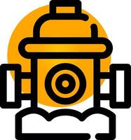 Fire Hydrant Creative Icon Design vector