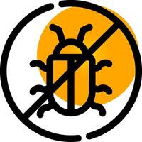 No Bug Creative Icon Design vector