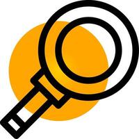 Magnifying Creative Icon Design vector