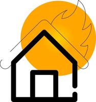 Fire Creative Icon Design vector