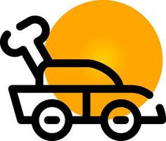 Car Toy Creative Icon Design vector