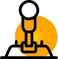 diseño de icono creativo de joystick vector