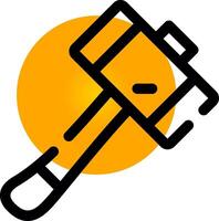 Hammer Creative Icon Design vector