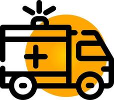 Ambulance Creative Icon Design vector