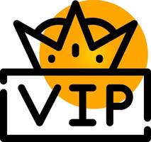 VIP creativo icono diseño vector