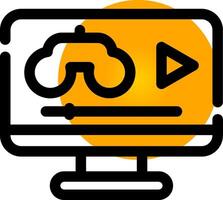 Game Streaming Creative Icon Design vector