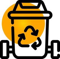 Trash Bin Creative Icon Design vector