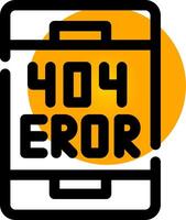 diseño de icono creativo de error vector