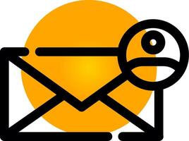 Contact Email Creative Icon Design vector