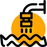 Waste Water Creative Icon Design vector