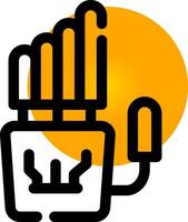 Robot Hand Creative Icon Design vector
