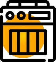 Amplifier Box Creative Icon Design vector