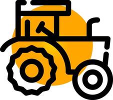 Tractor Creative Icon Design vector