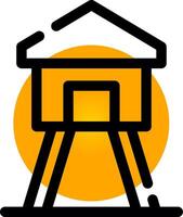 Watchtower Creative Icon Design vector