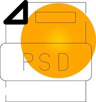 diseño de icono creativo de archivo psd vector