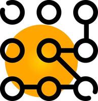 Pattern Lock Creative Icon Design vector