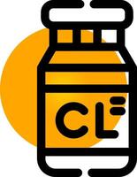 Chlorine Creative Icon Design vector