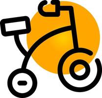 Bike Toy Creative Icon Design vector