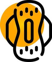 Sanitary Napkin Creative Icon Design vector