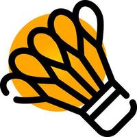 Shuttlecock Creative Icon Design vector