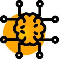 diseño de icono creativo de neuroimagen vector