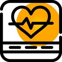 Heart Rate Creative Icon Design vector