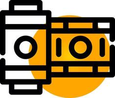 Camera Roll Creative Icon Design vector
