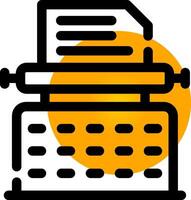 Typewriter Creative Icon Design vector