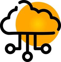 diseño de icono creativo de nube vector