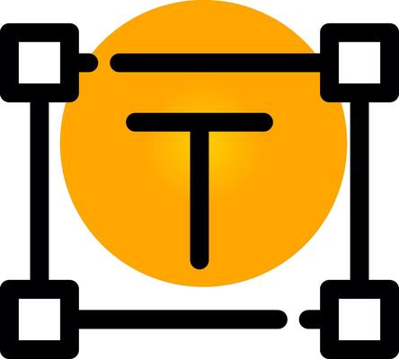Text Size Creative Icon Design