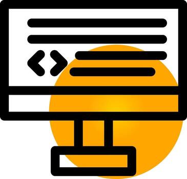 diseño de icono creativo de codificación vector