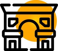 Arc De Triomphe Creative Icon Design vector