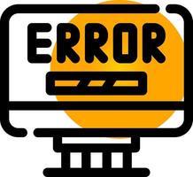 diseño de icono creativo de error vector