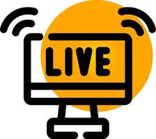 Live Streaming Creative Icon Design vector