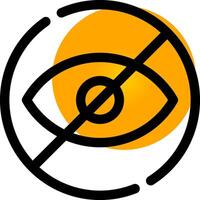 Blindness Creative Icon Design vector
