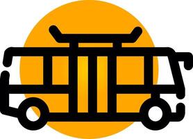 Bus Creative Icon Design vector