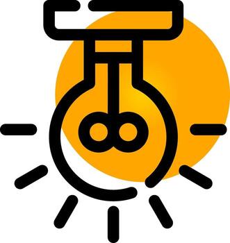 línea circulo degradado diseño vector
