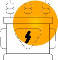Power Transformer Creative Icon Design vector