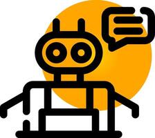 Chatbot Creative Icon Design vector