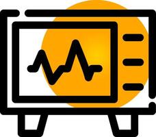 Cardiogram Creative Icon Design vector