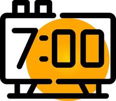 Alarm Clock Creative Icon Design vector