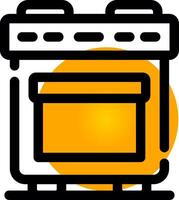 diseño de icono creativo de horno vector