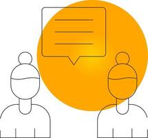 Discuss Creative Icon Design vector