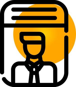 Line Circle Gradient Design vector