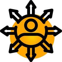 Influence Creative Icon Design vector