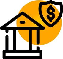 Banking Security Creative Icon Design vector