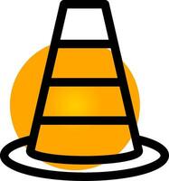 Traffic Cone Creative Icon Design vector