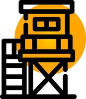 Watchtower Creative Icon Design vector