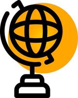 Globe Stand Creative Icon Design vector